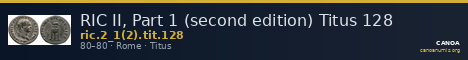 RIC II, Part 1 (second edition) Titus 128 — CANOA