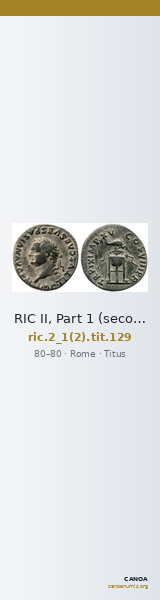 RIC II, Part 1 (second edition) Titus 129 — CANOA