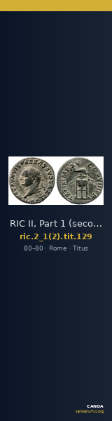 RIC II, Part 1 (second edition) Titus 129 — CANOA