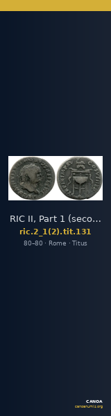 RIC II, Part 1 (second edition) Titus 131 — CANOA