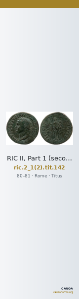 RIC II, Part 1 (second edition) Titus 142 — CANOA
