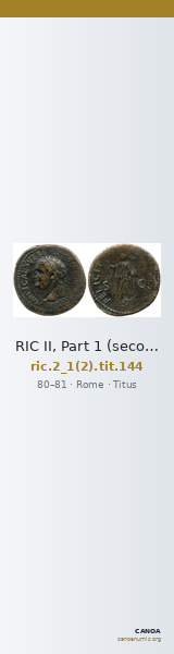 RIC II, Part 1 (second edition) Titus 144 — CANOA