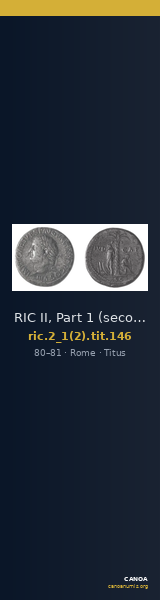 RIC II, Part 1 (second edition) Titus 146 — CANOA