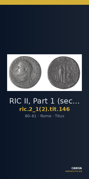 RIC II, Part 1 (second edition) Titus 146 — CANOA