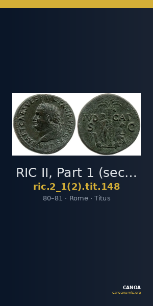 RIC II, Part 1 (second edition) Titus 148 — CANOA