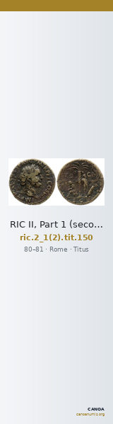 RIC II, Part 1 (second edition) Titus 150 — CANOA