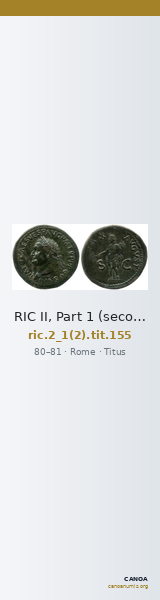 RIC II, Part 1 (second edition) Titus 155 — CANOA