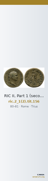 RIC II, Part 1 (second edition) Titus 156 — CANOA
