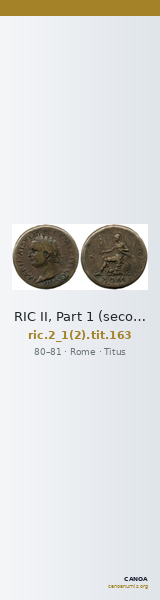 RIC II, Part 1 (second edition) Titus 163 — CANOA