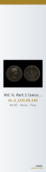 RIC II, Part 1 (second edition) Titus 165 — CANOA