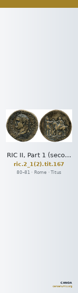 RIC II, Part 1 (second edition) Titus 167 — CANOA