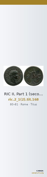 RIC II, Part 1 (second edition) Titus 168 — CANOA