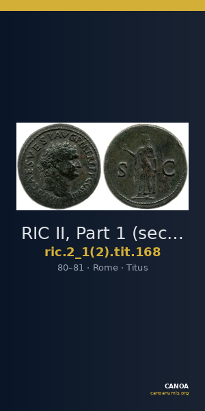 RIC II, Part 1 (second edition) Titus 168 — CANOA