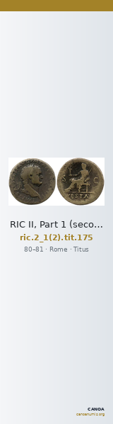 RIC II, Part 1 (second edition) Titus 175 — CANOA