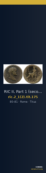 RIC II, Part 1 (second edition) Titus 175 — CANOA