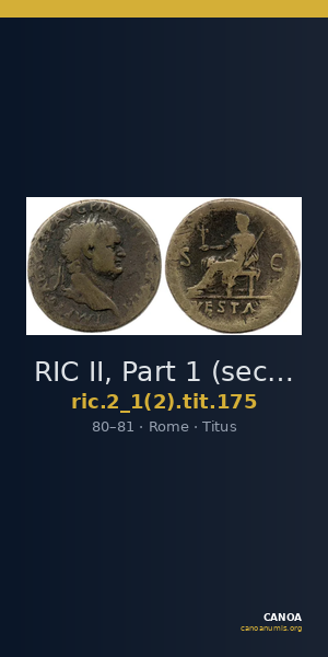 RIC II, Part 1 (second edition) Titus 175 — CANOA