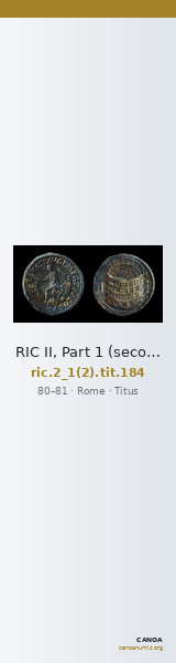 RIC II, Part 1 (second edition) Titus 184 — CANOA