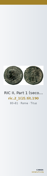 RIC II, Part 1 (second edition) Titus 190 — CANOA