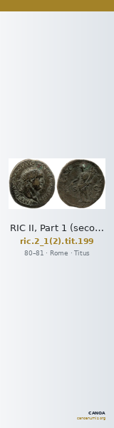 RIC II, Part 1 (second edition) Titus 199 — CANOA