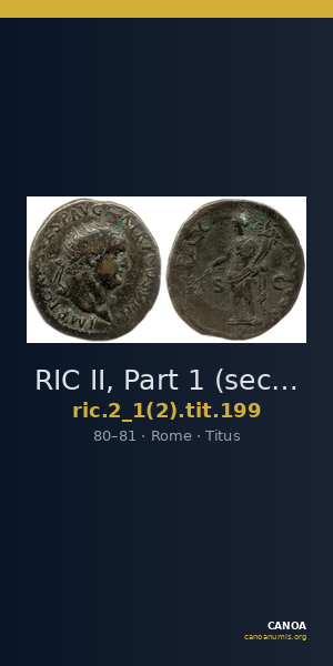 RIC II, Part 1 (second edition) Titus 199 — CANOA