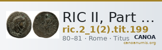 RIC II, Part 1 (second edition) Titus 199 — CANOA