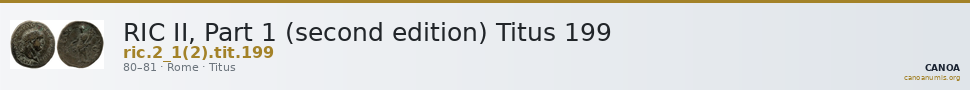 RIC II, Part 1 (second edition) Titus 199 — CANOA