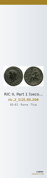 RIC II, Part 1 (second edition) Titus 204 — CANOA