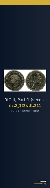 RIC II, Part 1 (second edition) Titus 211 — CANOA