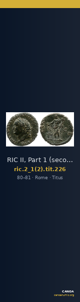 RIC II, Part 1 (second edition) Titus 226 — CANOA