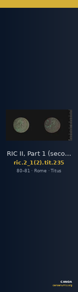 RIC II, Part 1 (second edition) Titus 235 — CANOA