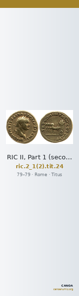 RIC II, Part 1 (second edition) Titus 24 — CANOA