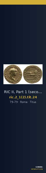 RIC II, Part 1 (second edition) Titus 24 — CANOA