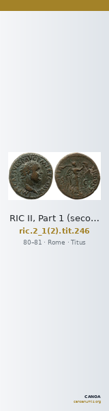 RIC II, Part 1 (second edition) Titus 246 — CANOA