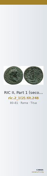 RIC II, Part 1 (second edition) Titus 248 — CANOA