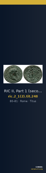 RIC II, Part 1 (second edition) Titus 248 — CANOA