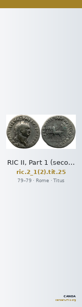 RIC II, Part 1 (second edition) Titus 25 — CANOA
