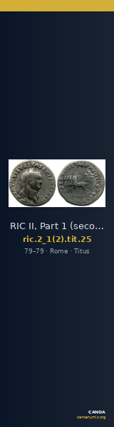 RIC II, Part 1 (second edition) Titus 25 — CANOA
