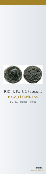RIC II, Part 1 (second edition) Titus 254 — CANOA