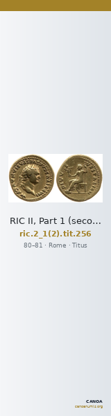 RIC II, Part 1 (second edition) Titus 256 — CANOA