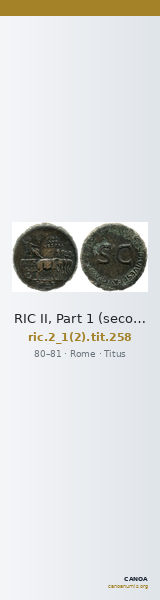RIC II, Part 1 (second edition) Titus 258 — CANOA