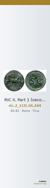 RIC II, Part 1 (second edition) Titus 264 — CANOA