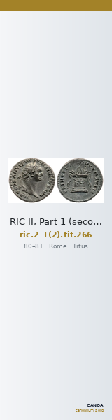 RIC II, Part 1 (second edition) Titus 266 — CANOA