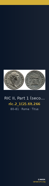 RIC II, Part 1 (second edition) Titus 266 — CANOA