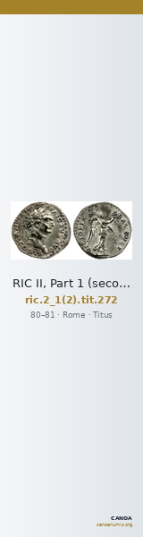 RIC II, Part 1 (second edition) Titus 272 — CANOA