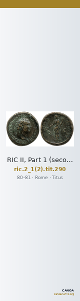 RIC II, Part 1 (second edition) Titus 290 — CANOA