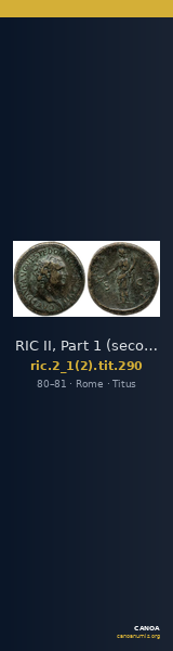RIC II, Part 1 (second edition) Titus 290 — CANOA