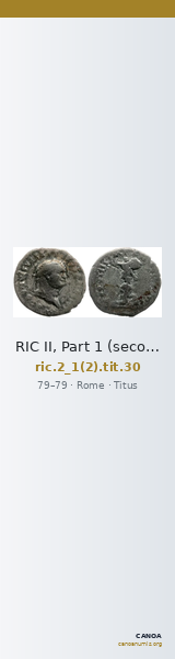 RIC II, Part 1 (second edition) Titus 30 — CANOA
