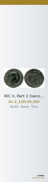 RIC II, Part 1 (second edition) Titus 303 — CANOA
