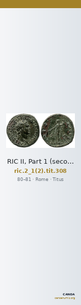 RIC II, Part 1 (second edition) Titus 308 — CANOA
