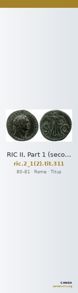 RIC II, Part 1 (second edition) Titus 311 — CANOA